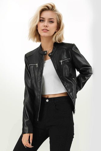 Luvik | PU Biker-stil jakke