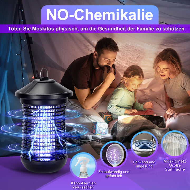 Elektrisk Mygglampe Insekt Dreper UV Lys | Luvikno