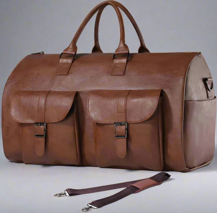 Reise Duffel Bag Lær Håndbagasje Luvikno