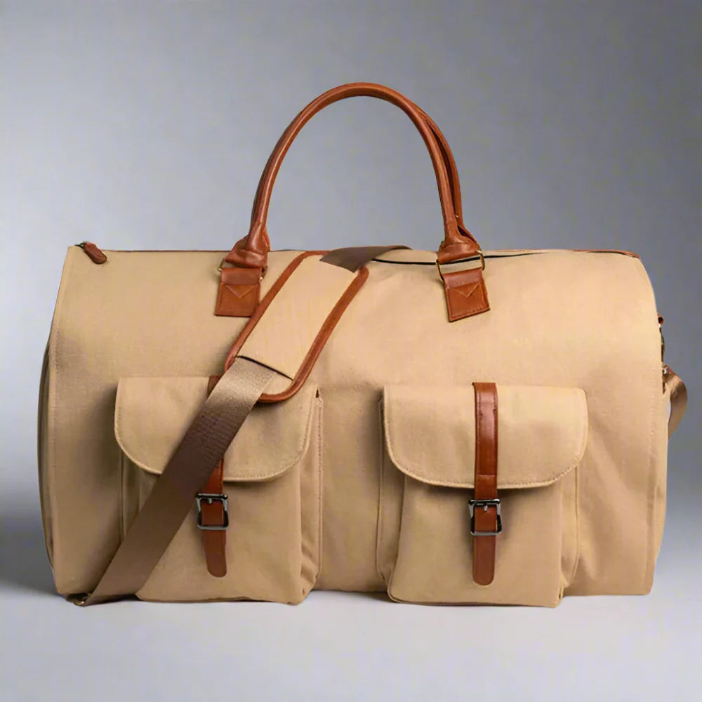 Reise Duffel Bag Lær Håndbagasje Luvikno