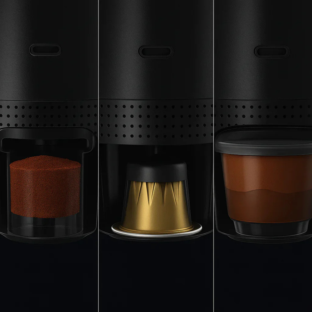 3i1 Bærbar Espressomaskin Elektrisk Kaffebrewer Reiserbrygger Luvikno