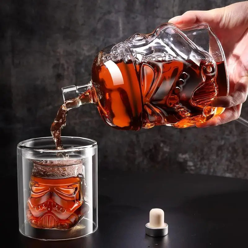 3stk Kreativ Whisky Karaffel med 2 Glass Bar Utensil | Luvikno