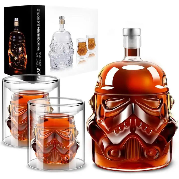 3stk Kreativ Whisky Karaffel med 2 Glass Bar Utensil | Luvikno