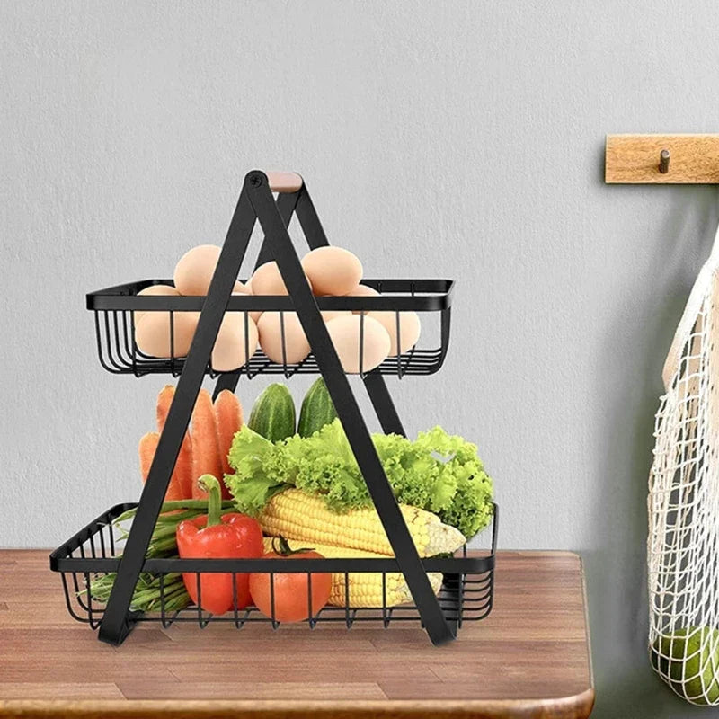 2-TIER METALL FRUKTBASKET Luvikno