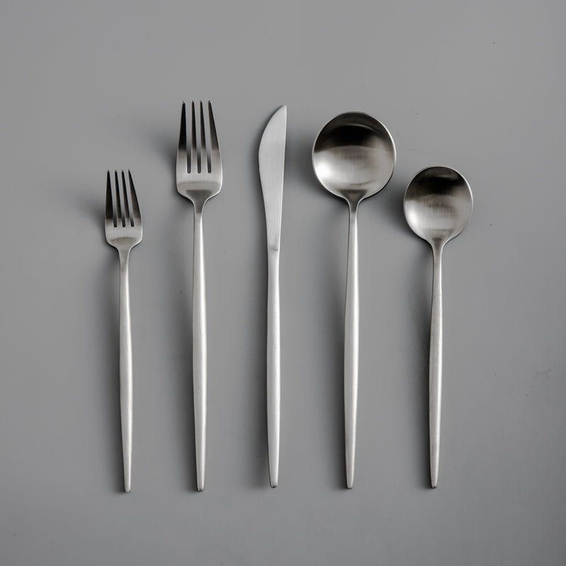 Luvikno | Minimalistisk Rustfritt Stål Bestikk Elegant Enkelhet