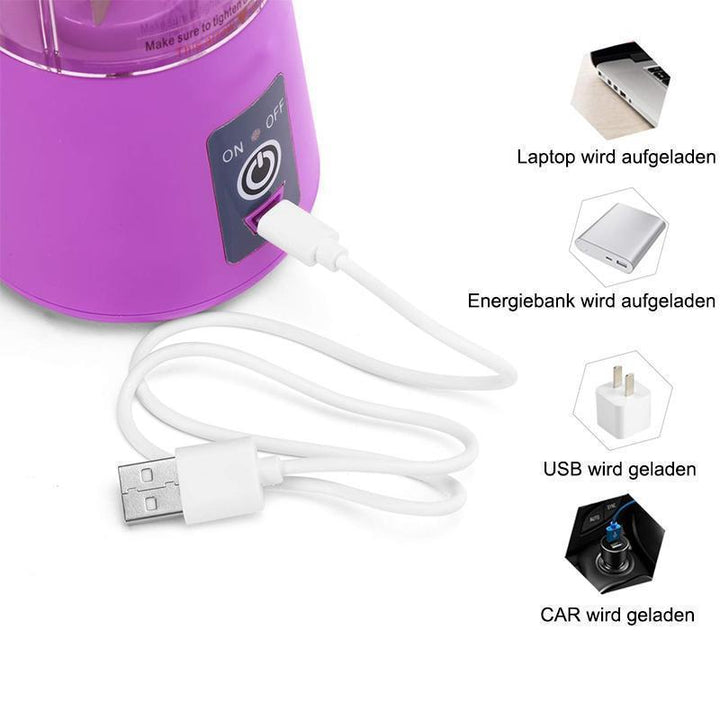 Bærbar USB Elektrisk Juicer Press | Luvikno