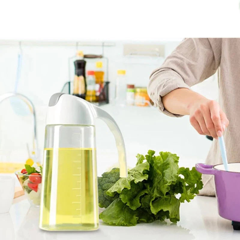 Olje Flaske Med Automatisk Flip Lokk 600ml Luvikno