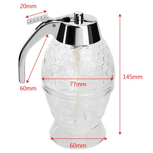 Acrylic Honning Dispenser Luvikno