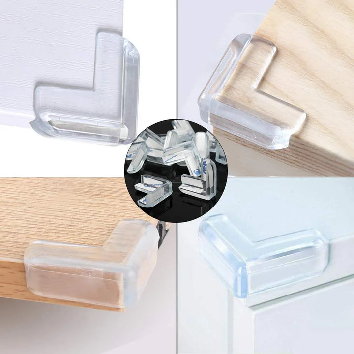 4 Pcs Silikon Bord Hjørnekant Beskytter Deksel Luvikno
