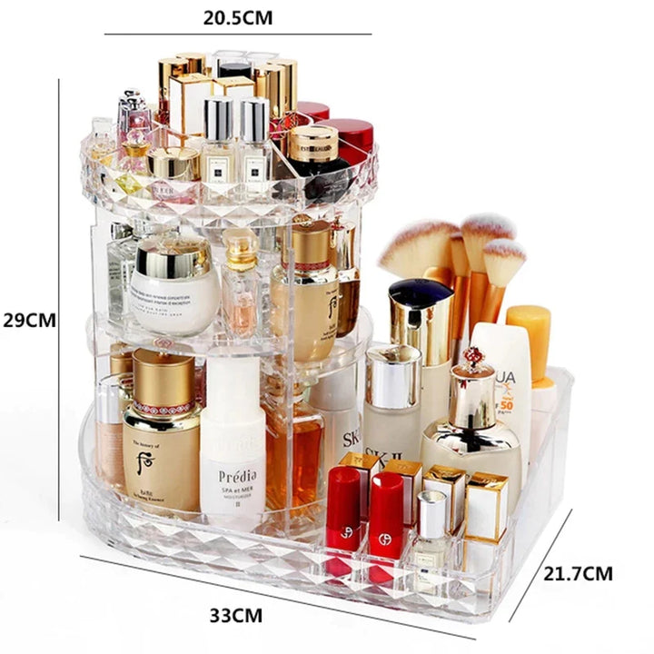 360 Roterende Makeup Beauty Organizer Luvikno