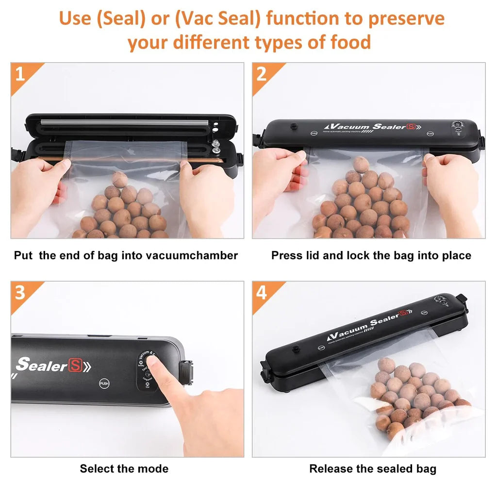 Vakuumforsegler Automatisk Vakuum Luftforseglingsmaskin Luvikno