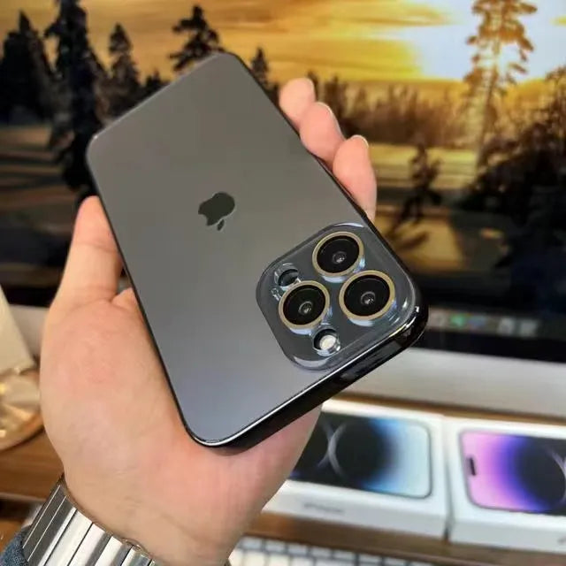 Luvikno | Elico Lakkert Matt Akryl Herdet Glass iPhone Beskyttelsesdeksel