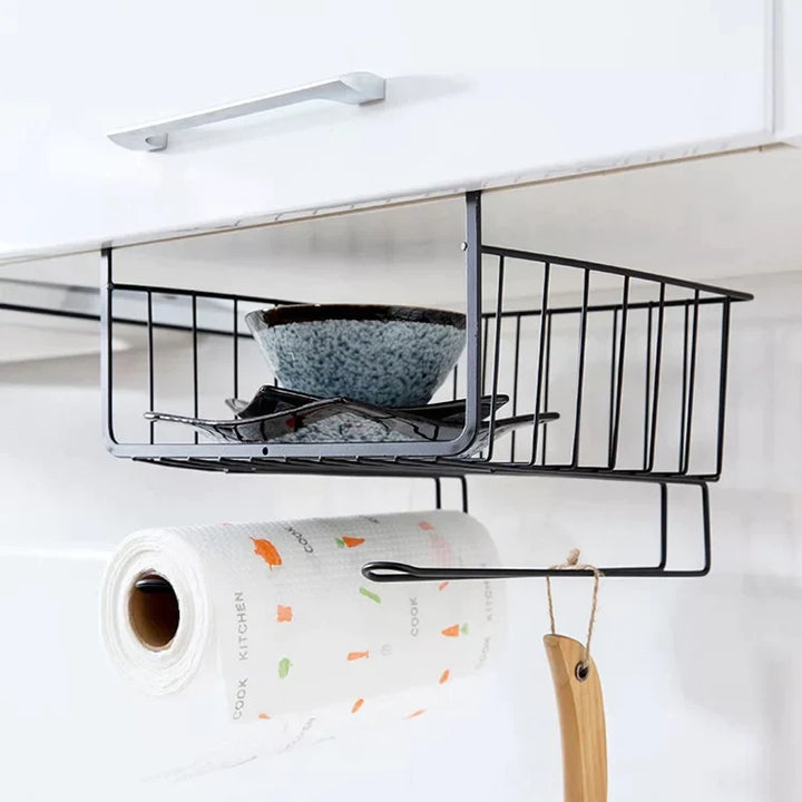 Under Shelf Storage Cabinet Basket Luvikno
