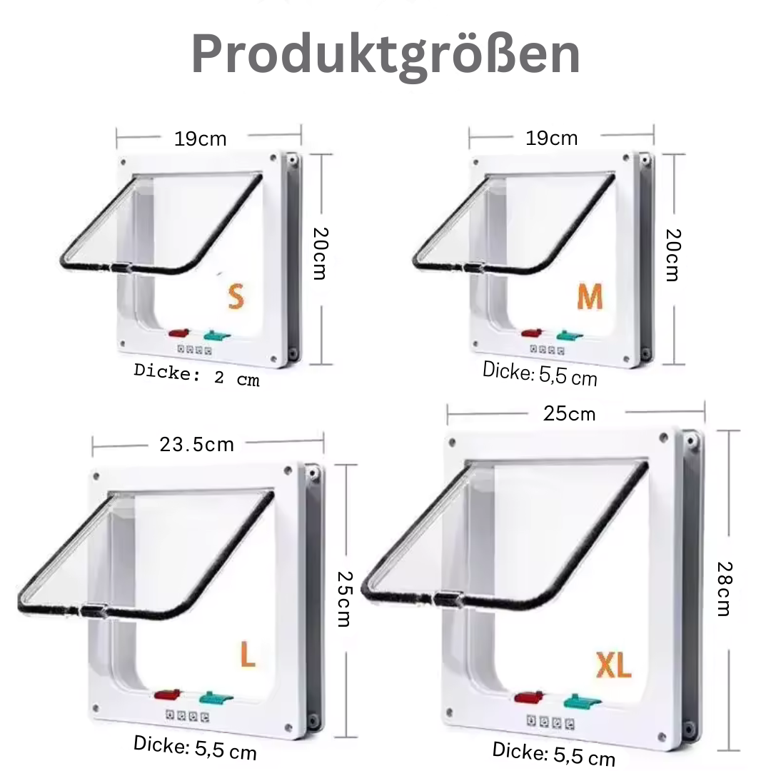 4 Way Pet Door for Cats and Dogs Luvikno