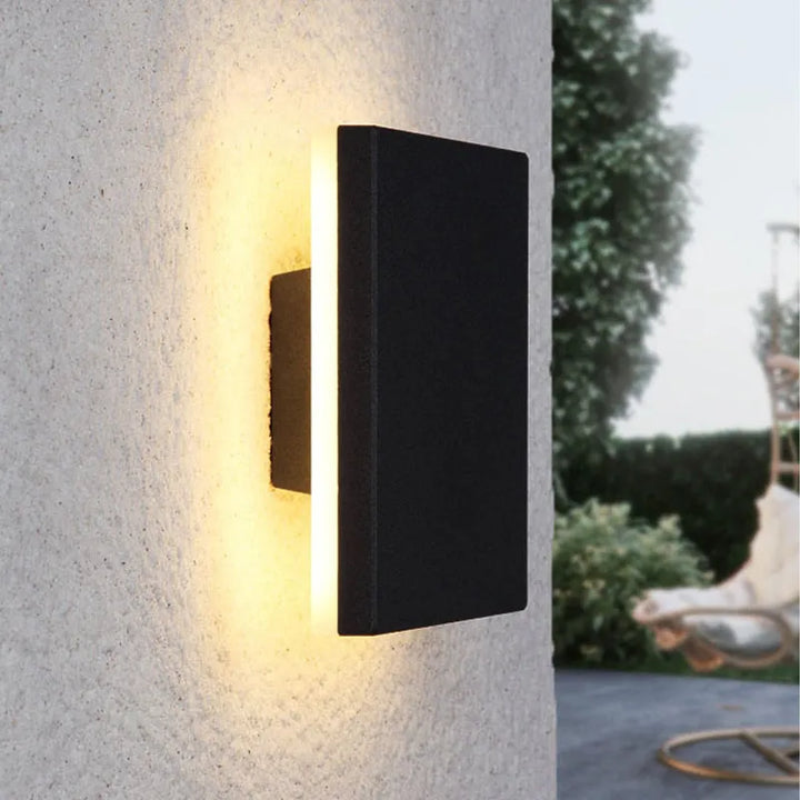 Vegglampe Moderne Svart Utendørs LED Lampe Luvikno