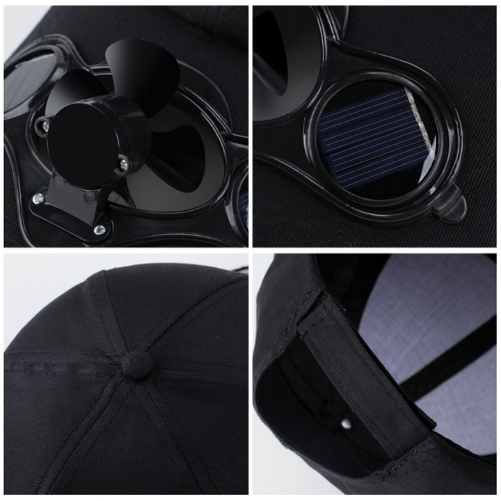Solar Fan Sommer Utendørs Baseball Caps | Luvikno