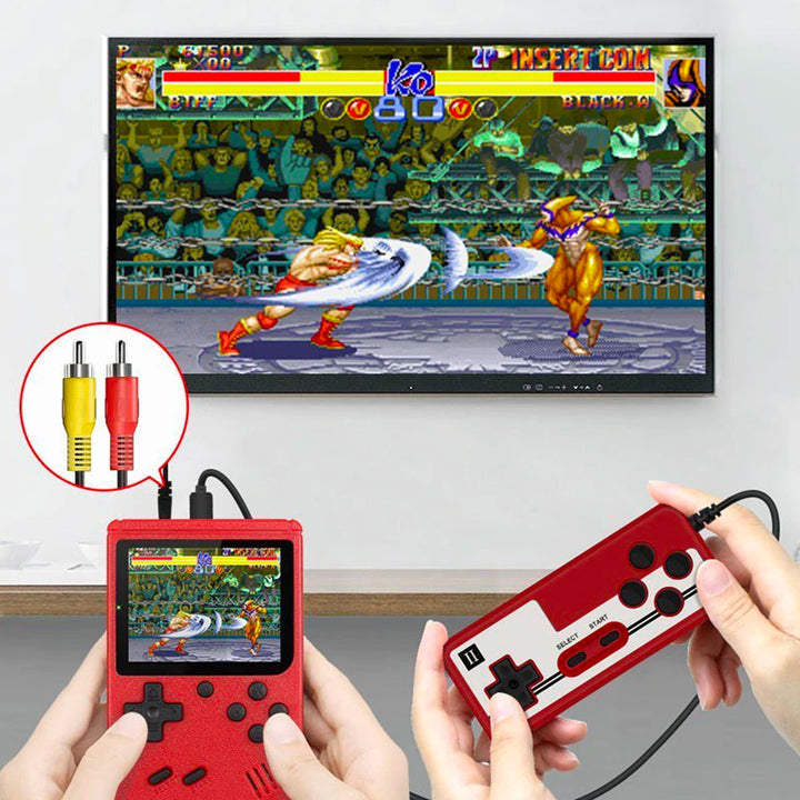 Luvikno | Ultimate 400-i-1 Retro Spillkonsoll – Klassisk Bærbar Håndholdt Spillspiller med TV Utgang