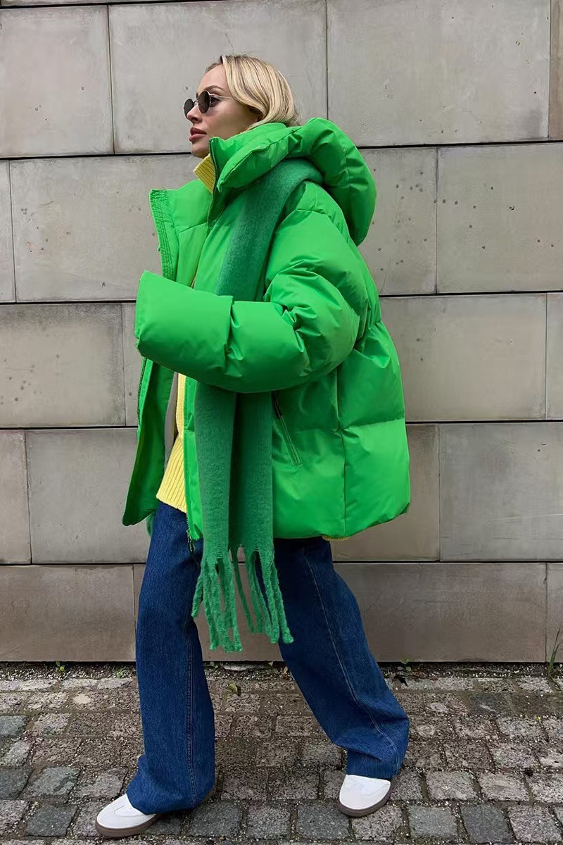 Luvik | Duty Vetoketjullinen Huppupuffertakki