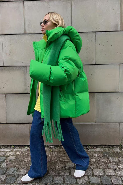 Luvik | Duty Vetoketjullinen Huppupuffertakki