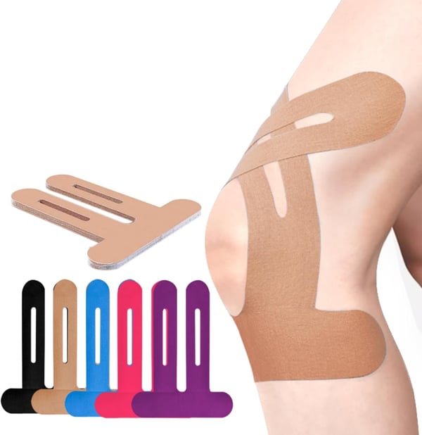 Luvikno | Forhåndskuttet kinesiotape for knær