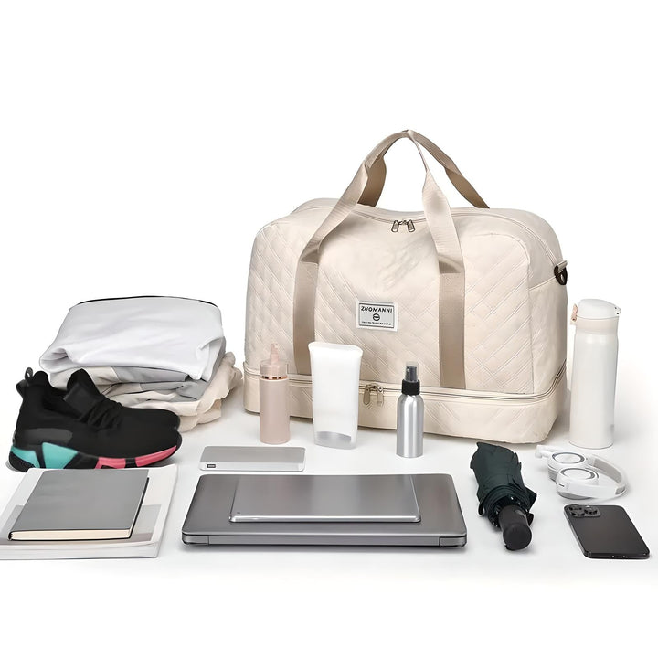 Luvikno | Romslig Weekend Duffel Bag | Vanntett, Multikompartments & Ideal for Korte Turer og Treningsøkter