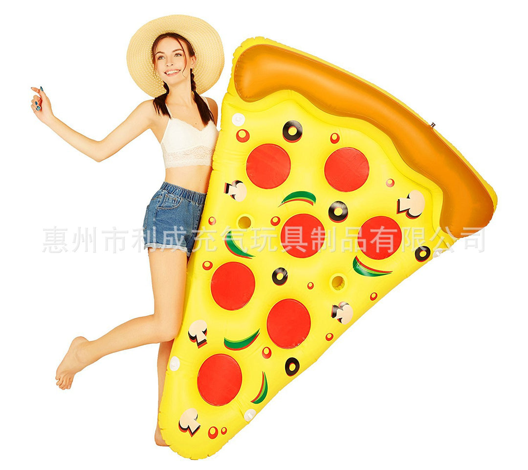 Kvinne oppblåsbar pizza lounger Luvikno