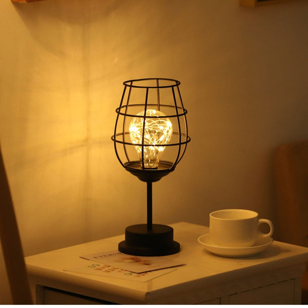 NoirLume - Luksuriøs Moderne Svart Bordlampe | Atmosfærisk Belysning for Stue & Soverom | Luvikno