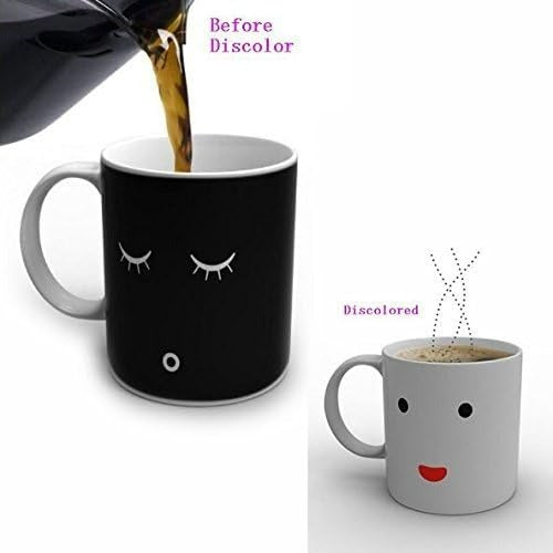 Morning Smiley Magic Varmefølsom Fargeforandrende Keramikk KaffeKopp | Luvikno
