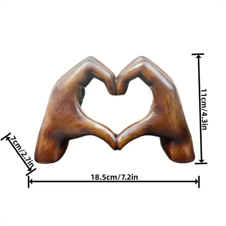 Lovenest Elegant Harpiks Skulptur - Symbol på Kjærlighet og Hengivenhet Luvikno