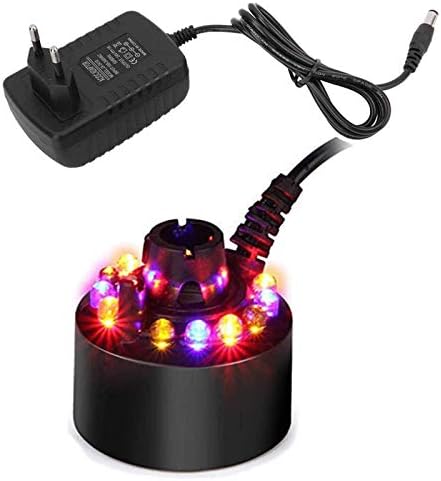 Nebelmacher, 12 LED tåkeskapere for innendørs fontener, luftfuktere, tåkemaskiner | Luvikno