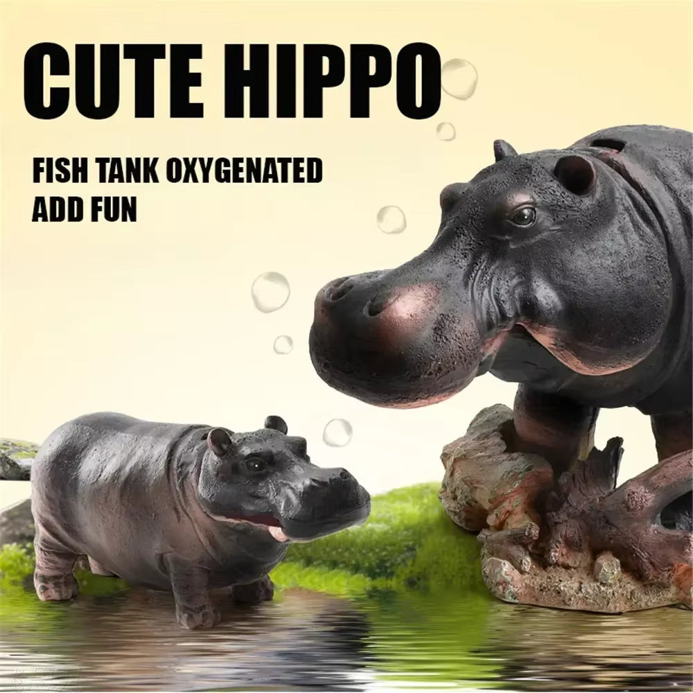 Mini Hippo Dekorativ Fiskebowl LuftboLuviknoer | Luvikno