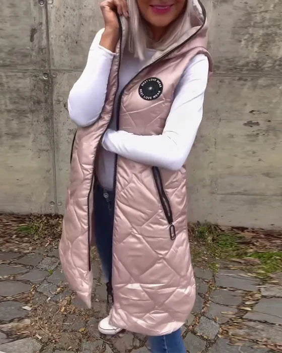 Luvik | Vapaa-ajan ilmanhihoinen vuoritakki hupulla ja vetoketjulla