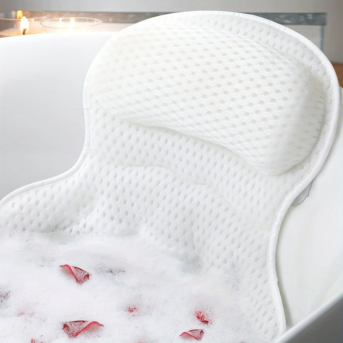 Luvikno | LuxieSpa 4D Luxe Badpute - Pustende pute med nakke- og ryg støtt for et avslappende bad