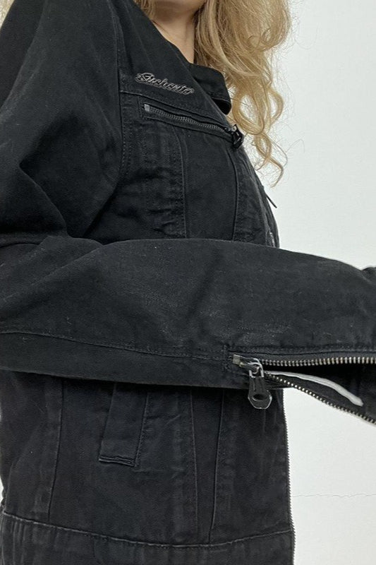 Luvik | Svart Denim Trucker-jakke