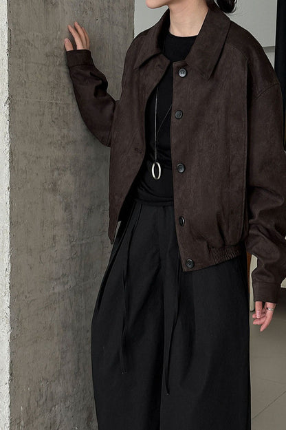 Luvik | Nubuck-läpälapeli takki