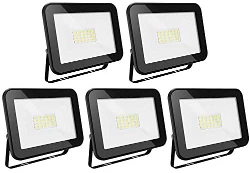 5X LED Flomlys Utendørs Spotlys | Luvikno