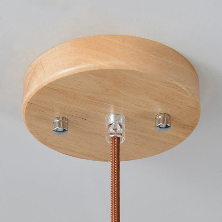 Luvikno | VintageLight - Stilig tre- og glasspendellampe