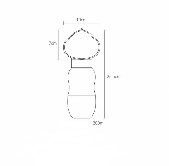 2in1 Smart Pet Portable Water Bottle Feeder | Luvikno
