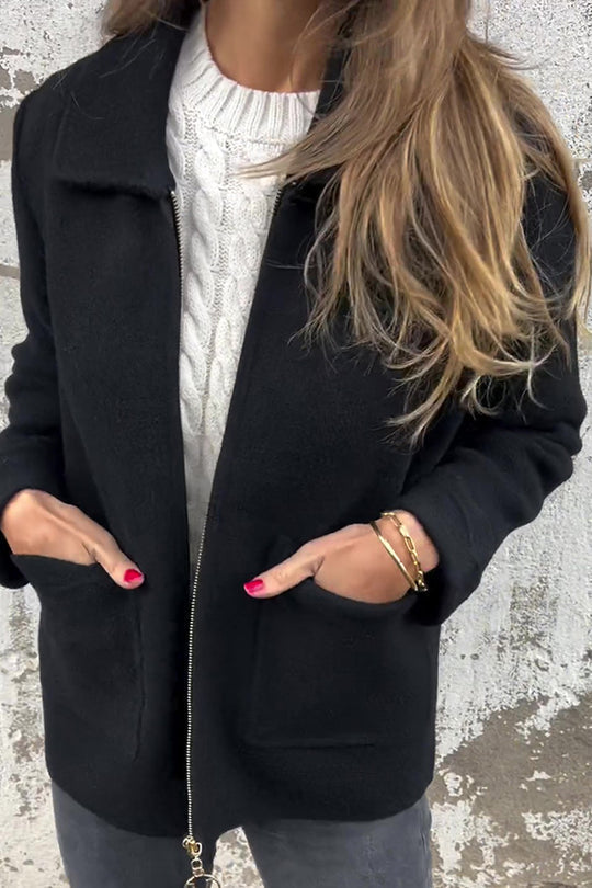 Luvik | Väri Käänne Vetoketju Tasku Vapaa-ajan Takki