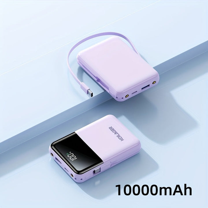 Powerbank 10000mAh Mini med Display | Luvikno