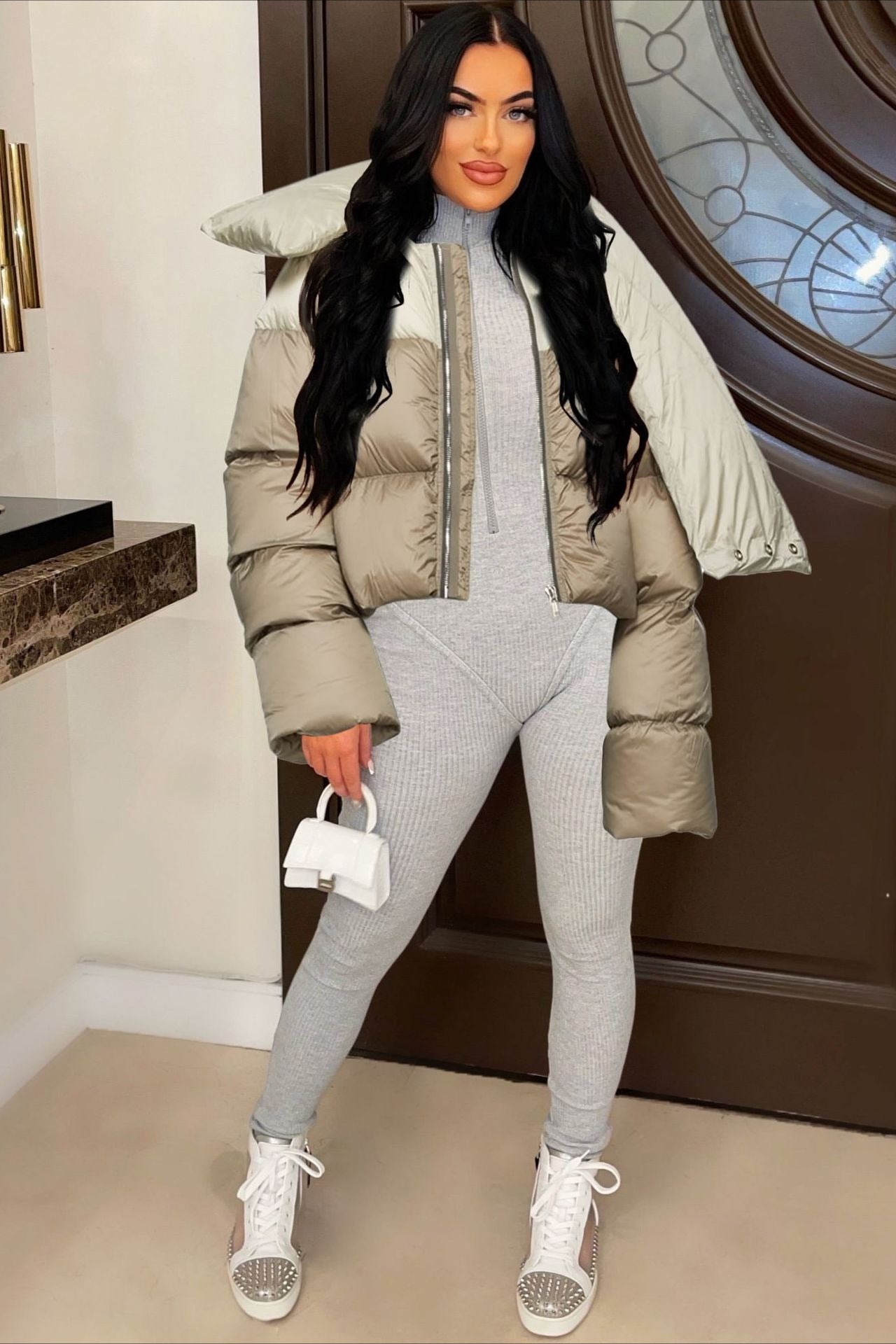 Luvik | Kaulaliina Kaulus Vaatteet Puuvillapuffatakki