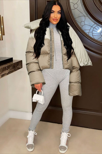 Luvik | Kaulaliina Kaulus Vaatteet Puuvillapuffatakki