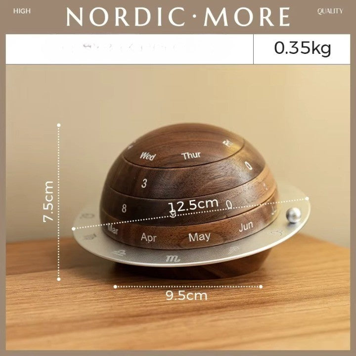 Cosmic Cycle Minimalist Roterende Treklokke | Luvikno
