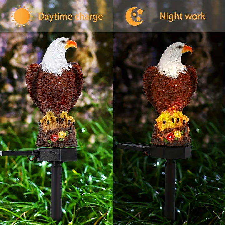 SolarGlow Eagle - Stilig Sollampe for Hagebelysning | Luvikno