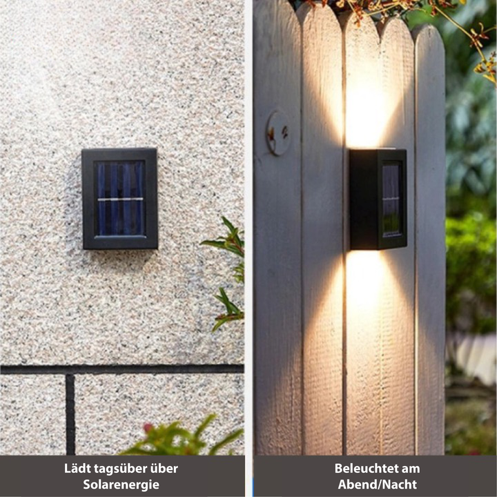 Utendørs Solenergi LED Vegglampe Moderne Luvikno