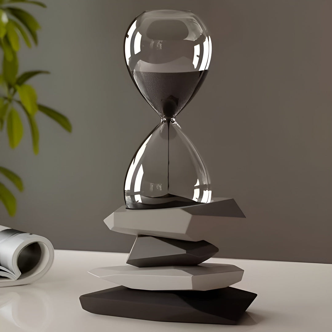 Minimalist Timeglass – Tidøs & Dekorativ | Perfekt for Stue og Kontor | Luvikno