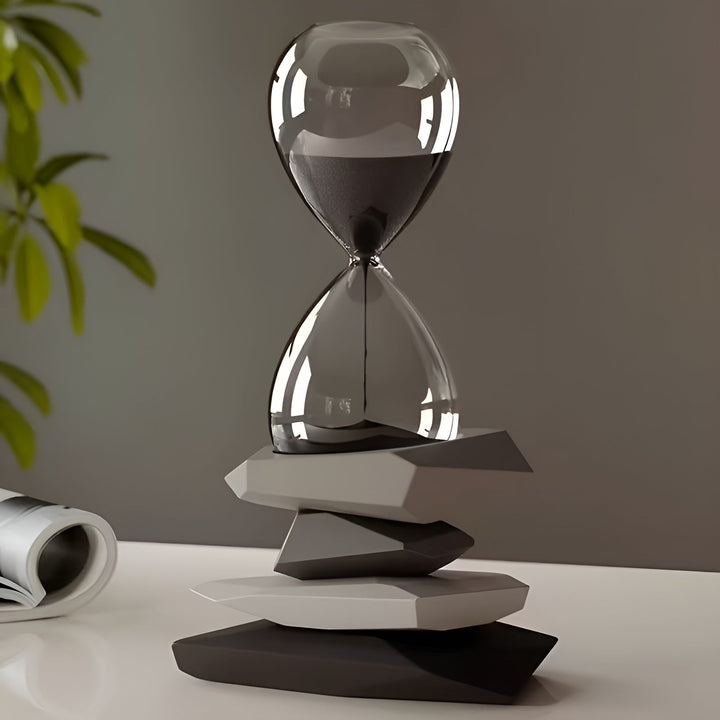Minimalist Timeglass – Tidøs & Dekorativ | Perfekt for Stue og Kontor | Luvikno