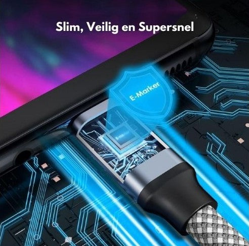 SnapConnect Kabel – Fleksibel Magnetisk Lade Kabel Luvikno