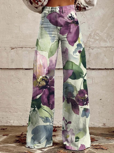 Luvik | Bredbukser med blomsterprint
