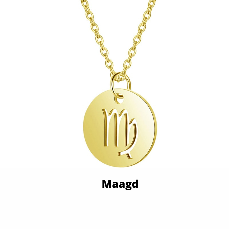 Zodiac Necklace | Bærekraftig rustfritt stål, forblir strålende! Luvikno